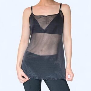 Victoria's Secret Black Mesh Top